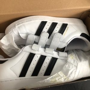 Youth adidas Superstar Velcro shoes- brand new in box